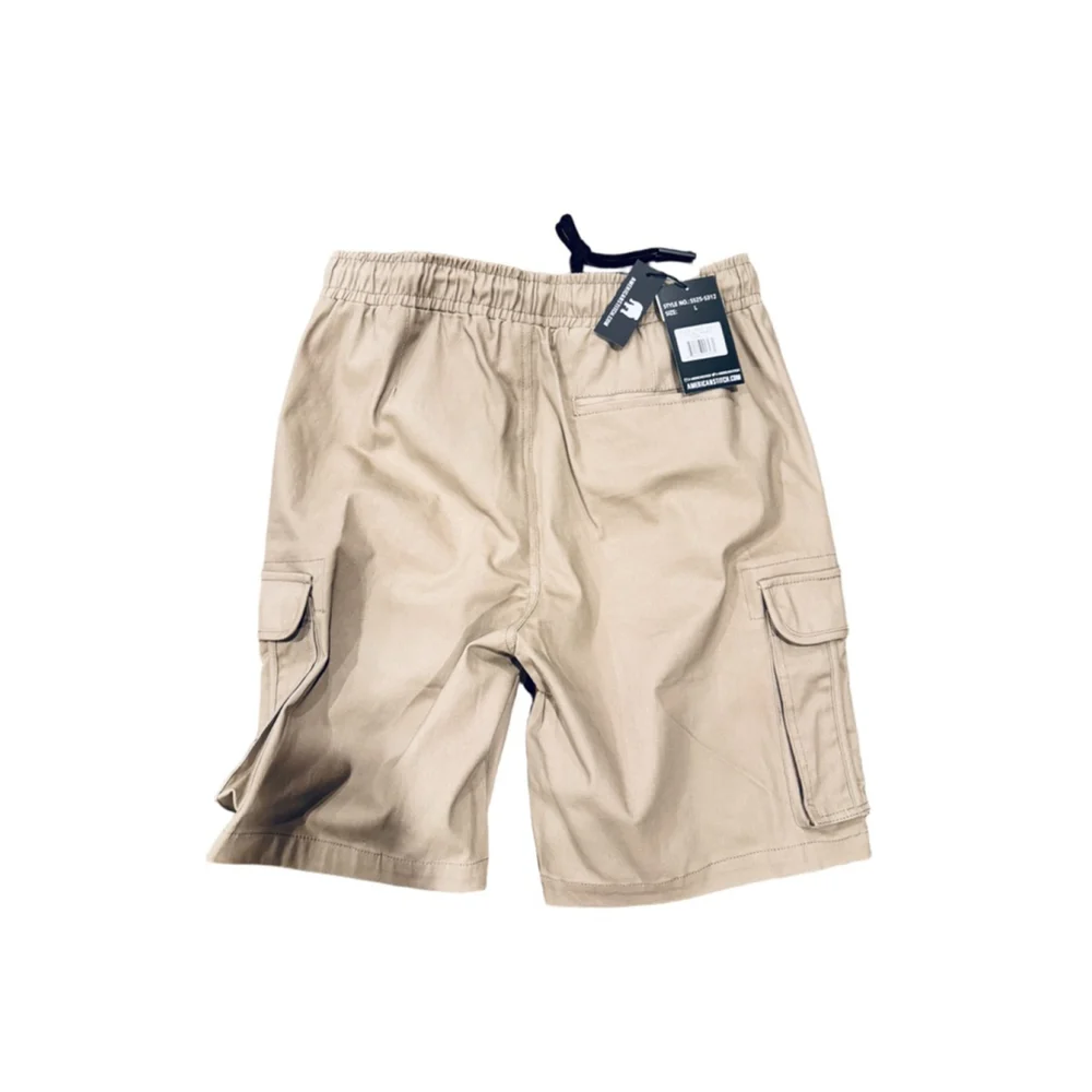 Men's AMERICAN STITCH Khaki Cargo Shorts L l17